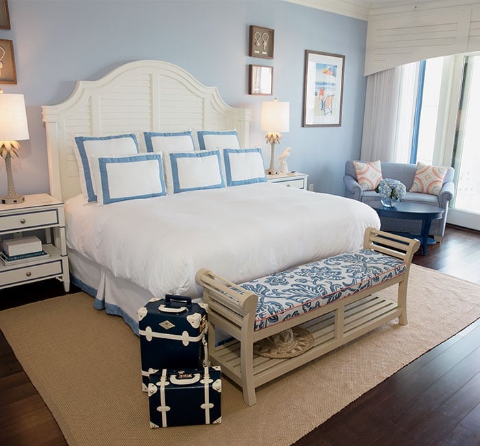 Photograph of a bedroom at Charleston Harbor Resort and Marina