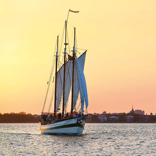 Come sail away on a dolphin or sunset sail
