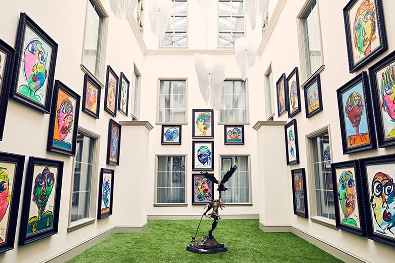 Photograph of a gallery at the Grand Bohemian Hotel Charleston